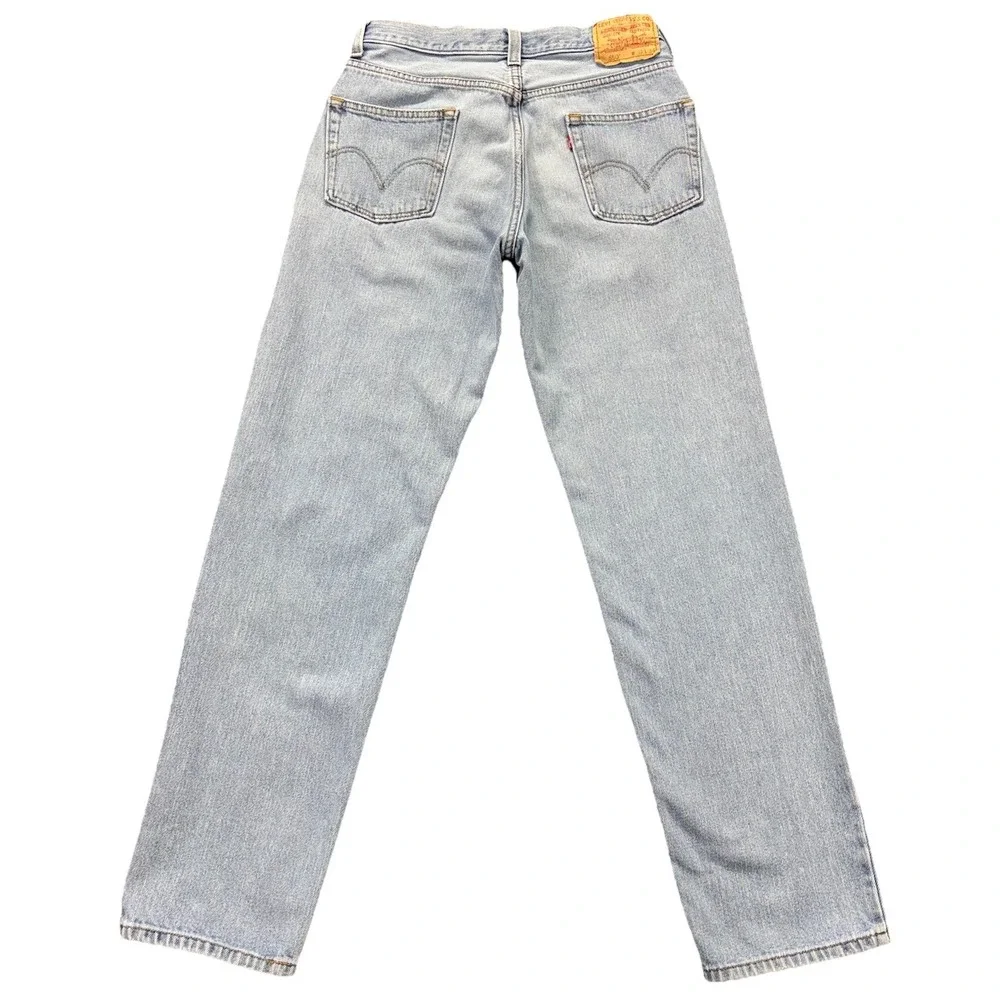 Y2K Levi's 550 Jeans Mens 31x32 TAG- 31x34 Relaxed Fit Straight Leg Light Wash